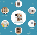 Wooden Play Kitchen with Lights and Sounds