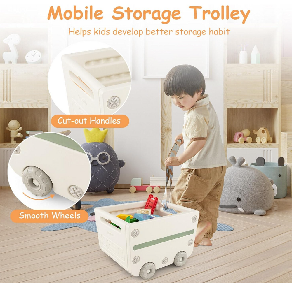 Rever Bebe Kids Toy Storage Organizer ,Toy Chest and Bookshelf