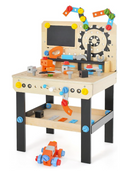 Rever Bebe  Kids Tool Bench, Wooden Pretend Workbench