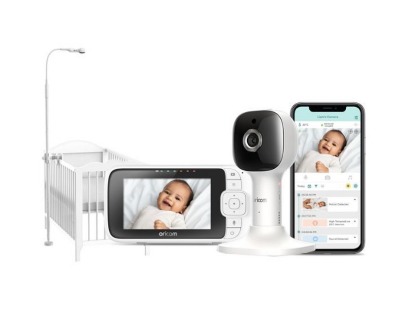 Oricom 4.3inch Smart HD Nursery Pal Skyview Baby Monitor with Cot Stand OBH643P