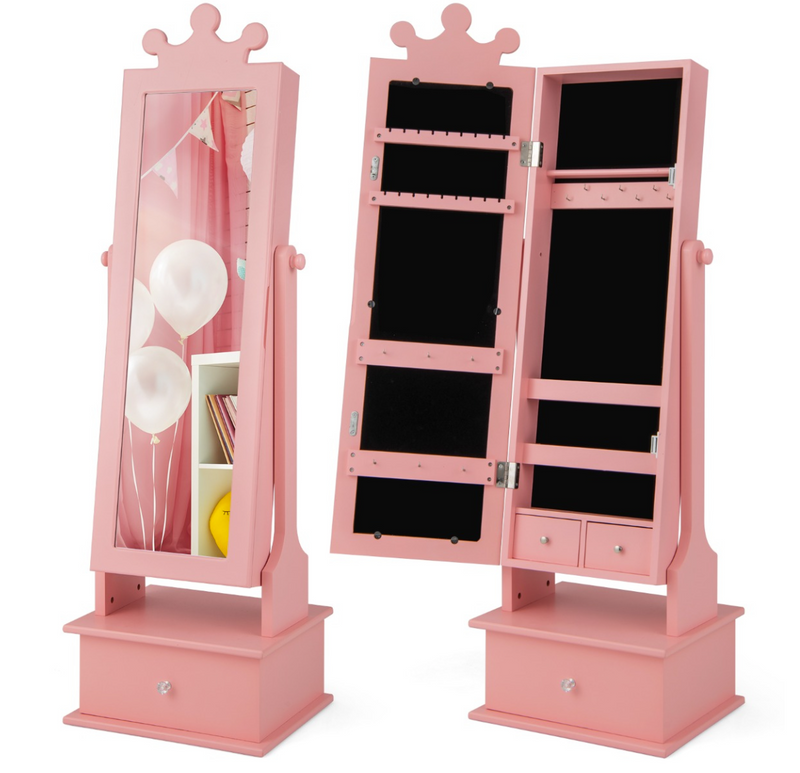 Baby Direct  2-in-1 Kids freestanding Jewelry Armoire