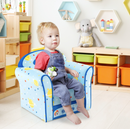Baby Direct Kids Upholstered Armchair with Cute Cartoon Pattern