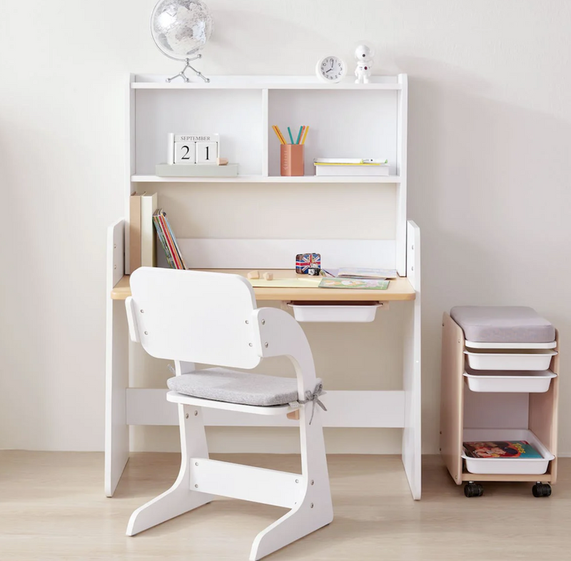Boori Natty Study Desk With Hutch And Chair Package