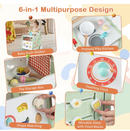 Rever Bebe  6-in-1 Wooden Baby Walker