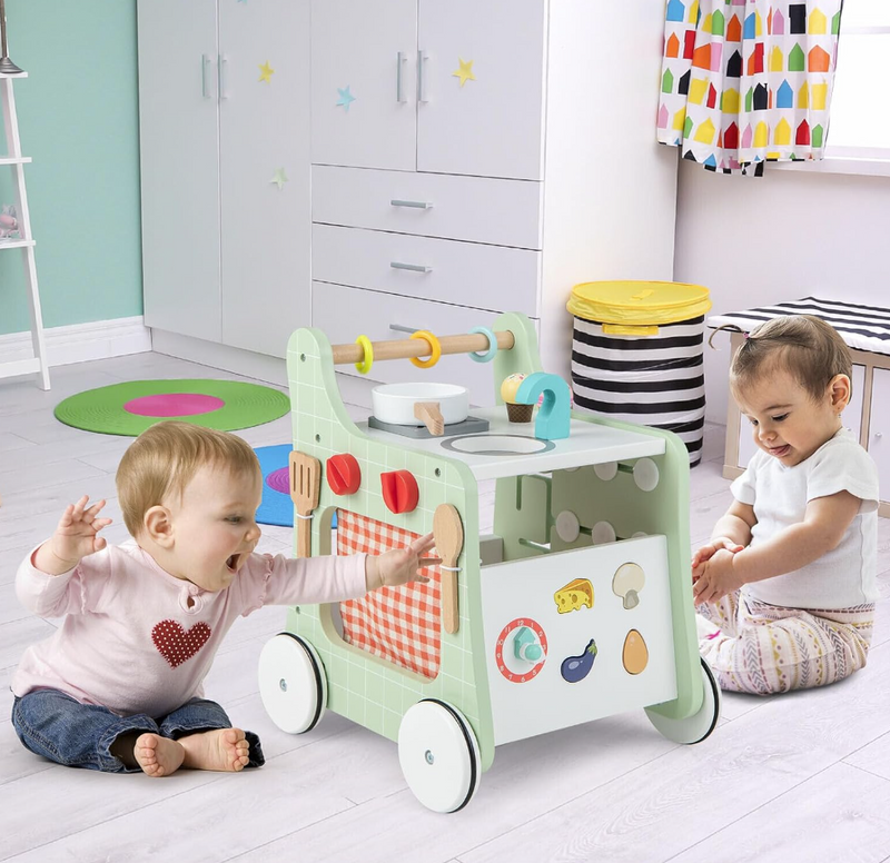 Rever Bebe  6-in-1 Wooden Baby Walker