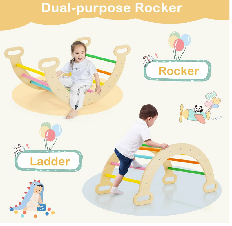 Rever Bebe 5 in 1 Kids Triangle Climbing Toys Set