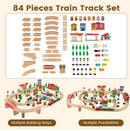Rever Bebe Wooden Train Railway Activity Table Set