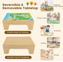 Rever Bebe Wooden Train Railway Activity Table Set