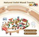 Rever Bebe Wooden Train Railway Activity Table Set
