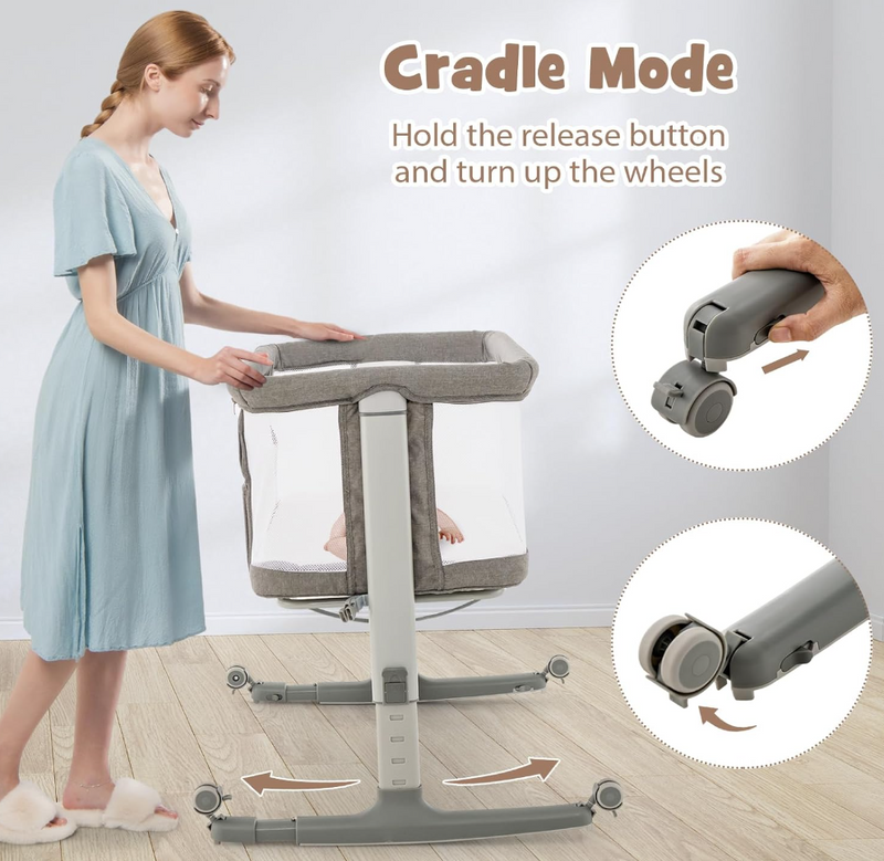 Rever Bebe 3 in 1 Baby Air Bedside Bassinet Co sleeper