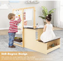 Rever Bebe Kids Art Easel Table & Bench Set