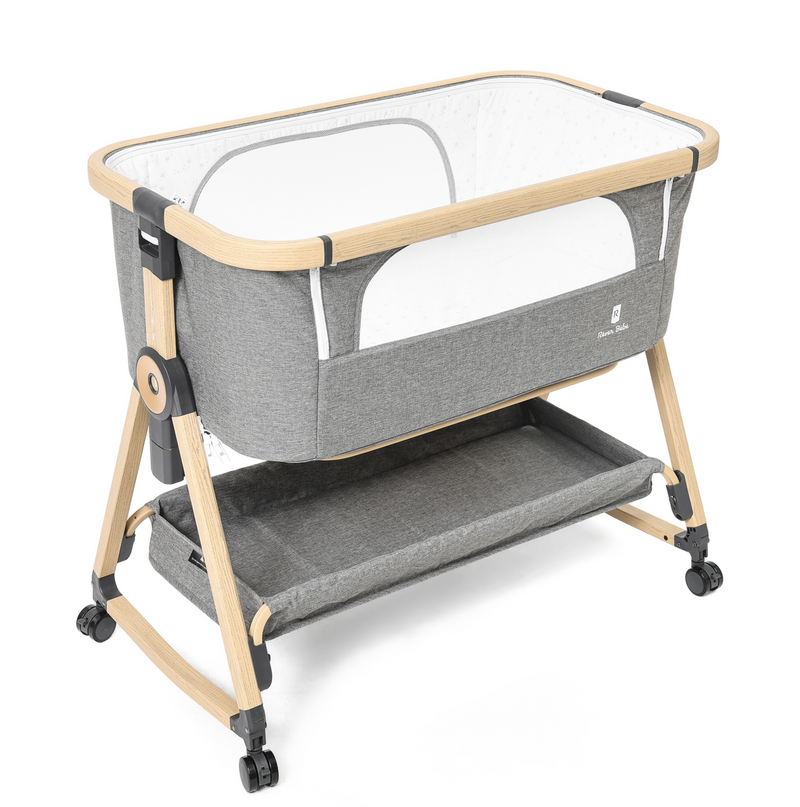 Rever Bebe Dream On Me Bassinet Co Sleeper Charcoal Grey