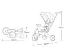 Rever Bebe 7 in 1 Foldble Trike kids bike