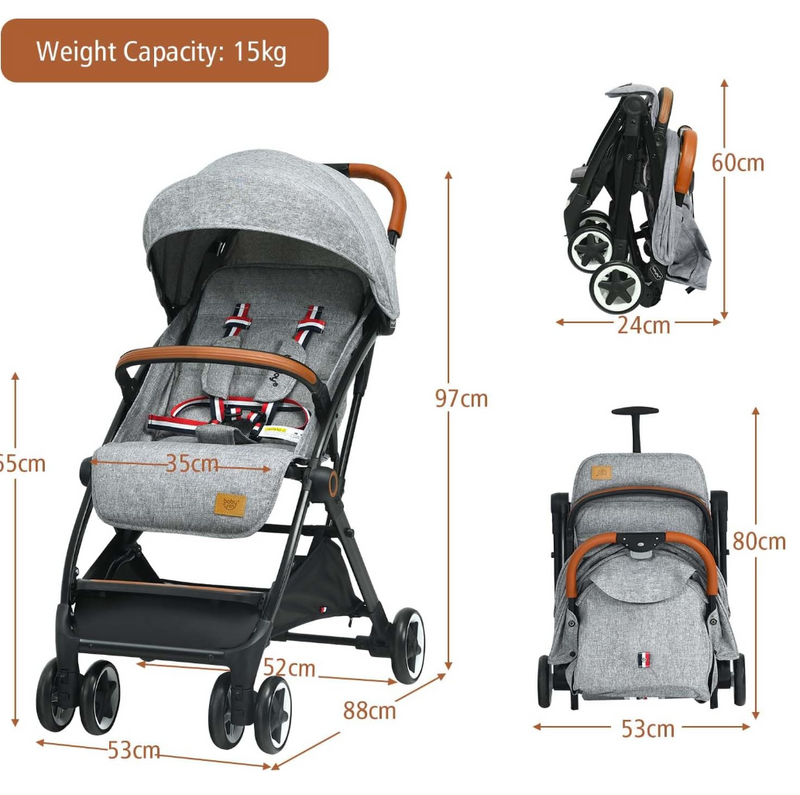 Rever Bebe Quick Folding Baby Stroller