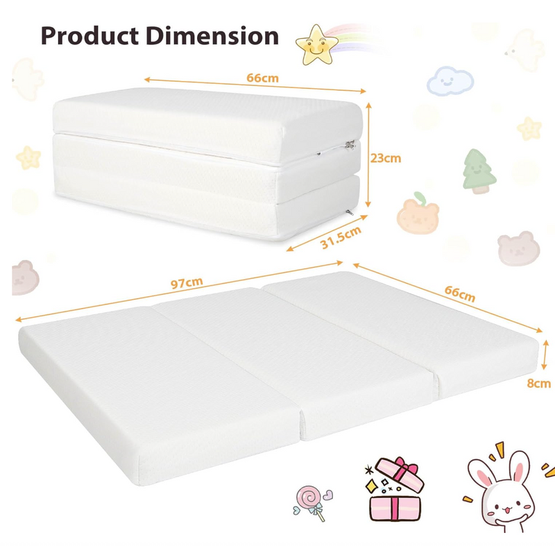 Rever Bebe Folding Travel Portacot Mattress 97 x 66 x 8 cm