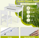 Rever Bebe Kids Table and Chairs Set w/Paper Roll Holder