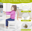 Rever Bebe Kids Table and Chairs Set w/Paper Roll Holder