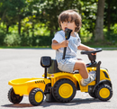 Licensed Caterpillar Push-Along Tractor with Trailer