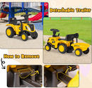 Licensed Caterpillar Push-Along Tractor with Trailer