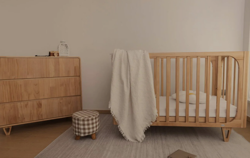 Cocoon Vibe Sandstone cot and Chest Package