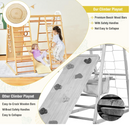 Rever Bebe Wooden 8-Feature Activity Gym Playset: Monkey Bars, Climbing Ladder