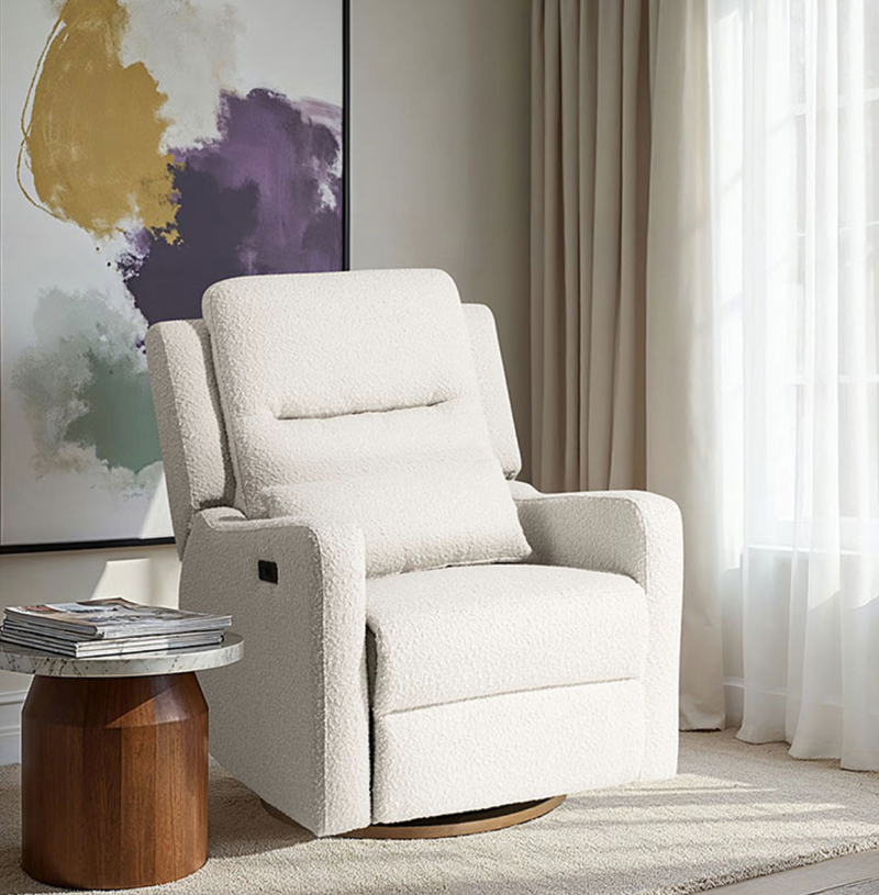 COCOON RIO Electric Recliner Glider Nursery Chair in Vanilla