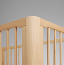 Ellaboora Baby Cot 4 in 1 Premium Beach Wood With Mattress