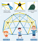 10FT Kids Outdoor Climbing Dome with Swing - Jungle Gym Climber