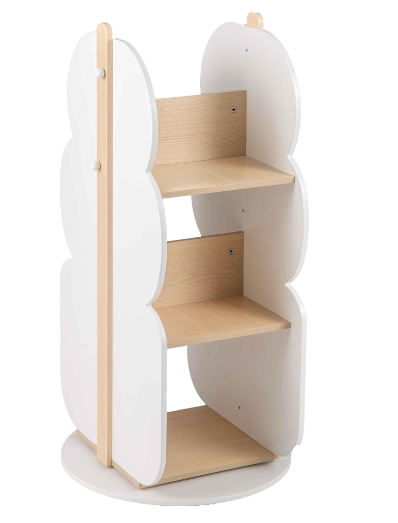 Kid's 360° Rotating Bookshelf Toy Storage Organizer with 5 Shelves