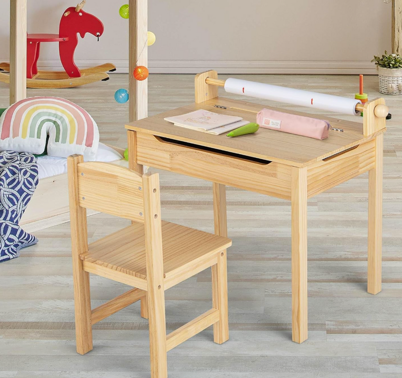 Rever Bebe wooden  Kids Table and Chairs Set