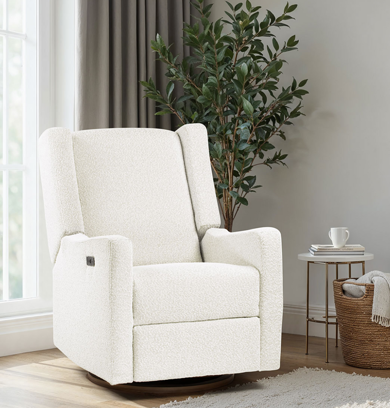 COCOON BONDI Electric Recliner Glider Nursery Chair in Vanilla