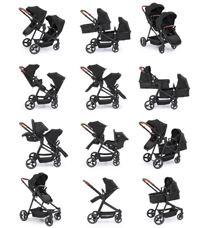 Rever Bebe Horizon Single To Double Pram / Stroller