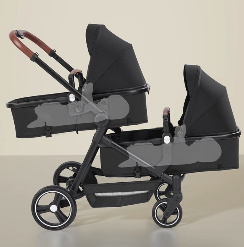 bebe double stroller Rever Bebe Horizon Single To Double Pram / Stroller