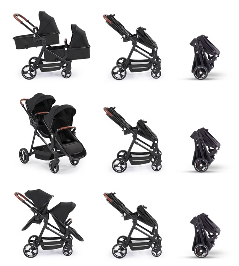 Rever Bebe Horizon Single To Double Pram / Stroller