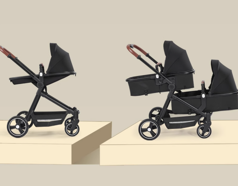 Rever Bebe Horizon Single To Double Pram / Stroller