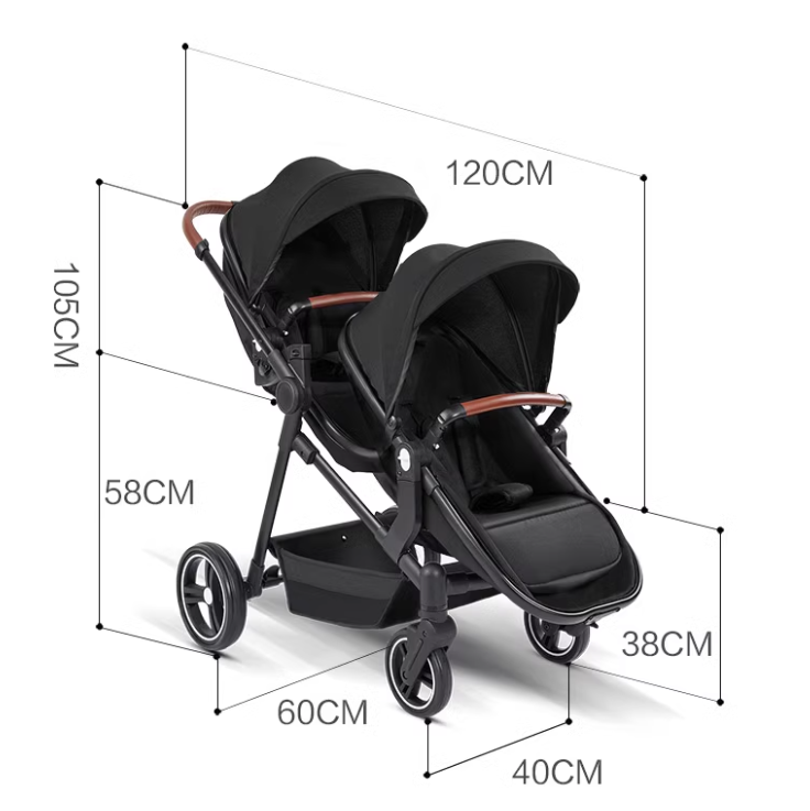 Rever Bebe Horizon Single To Double Pram / Stroller