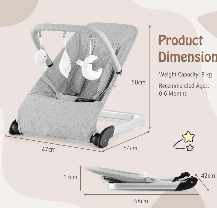 Rever Bebe Foldable Baby Bouncer