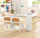 Rever Bebe  Kids Art Table & Chairs Set w/Paper Roll