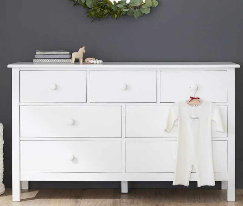 Rever Bebe Deluxe 7 Drawer/Chest Dresser with change table