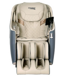 3D Massage Chair Electric Massager Head Back, Heating Chairs, Soft PU Leather Zero Gravity Massages Kneading Relaxation Rolling Full Body Foot Massagers Reclining Machine Grey