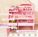 Rever Bebe 2-in-1 Kids Vanity Set w/Mirror, Princess Makeup Table