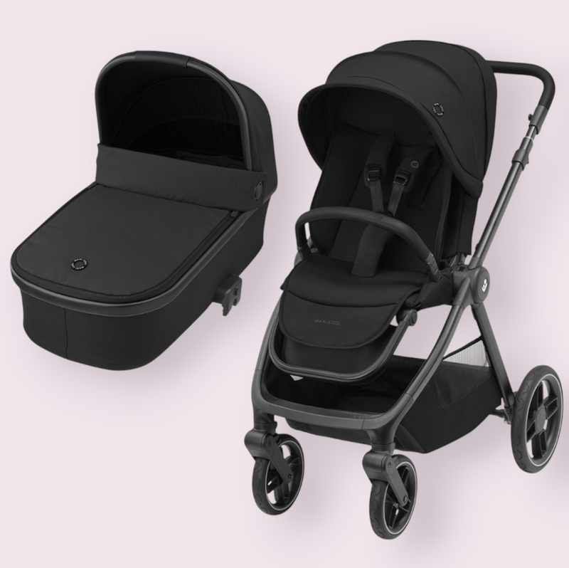oria maxi cosi Maxi Cosi Oxford Stroller Essential Black with Oria Bassinet