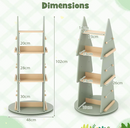 Rever Bebe Treehouse Rotating Bookshelf