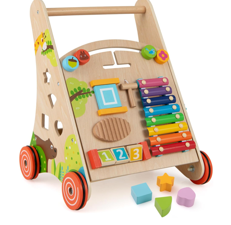 Rever Bebe  All-in-1 Wooden Baby Walker