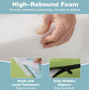 Rever Bebe 10-Piece Foam Climbing Toys for Toddlers, Soft Foam PU Leather Building Blocks