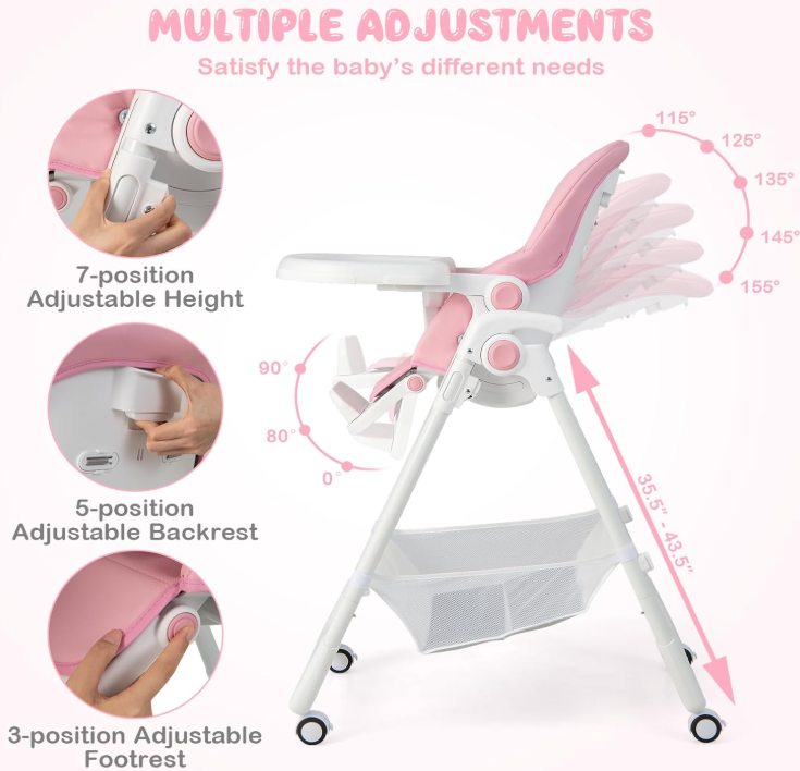 Rever Bebe Easy Fold High Chair