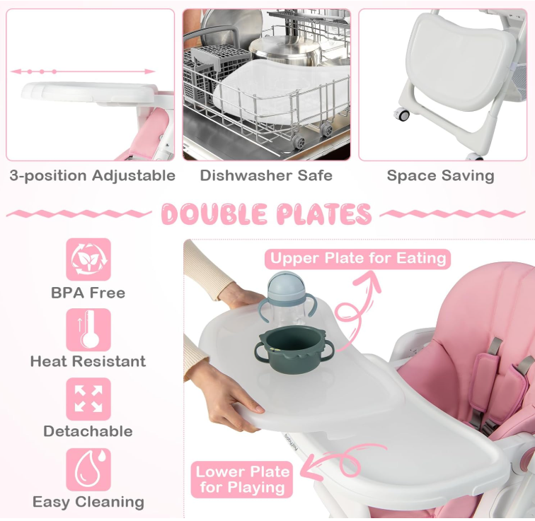 Rever Bebe Easy Fold High Chair