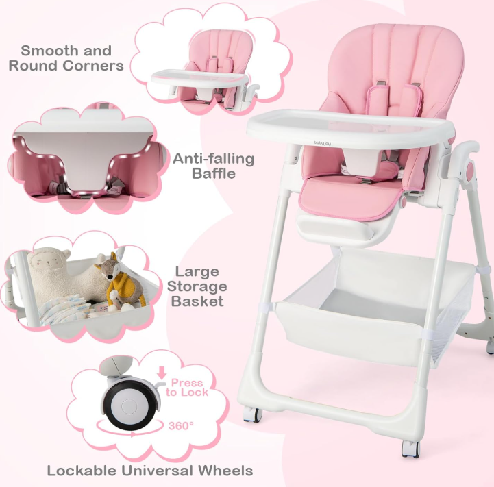 Rever Bebe Easy Fold High Chair