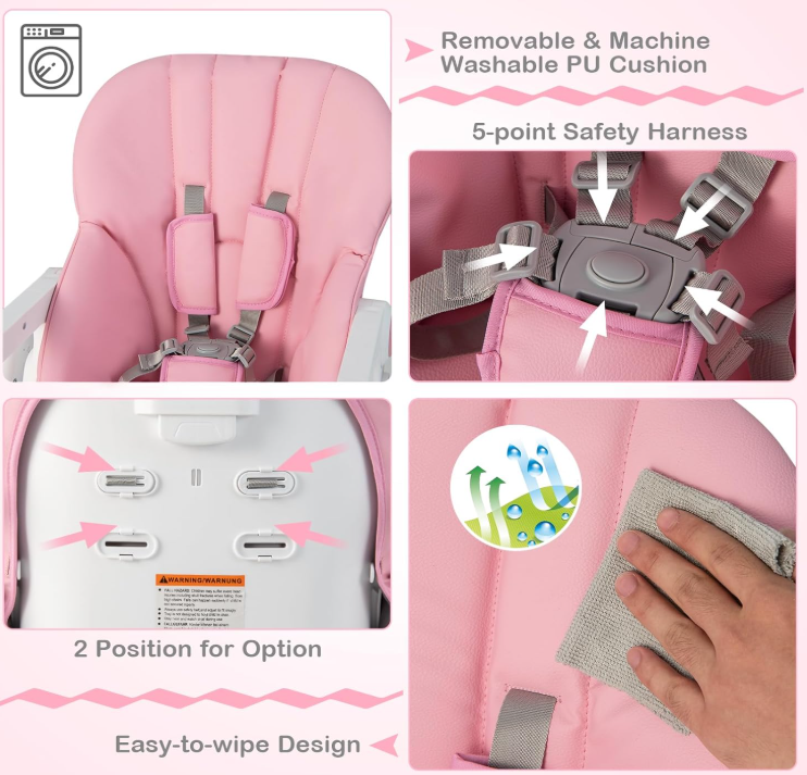 Rever Bebe Easy Fold High Chair