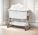 Rever Bebe Dream On Me Air Plus Bedside Bassinet Co Sleeper Peral White